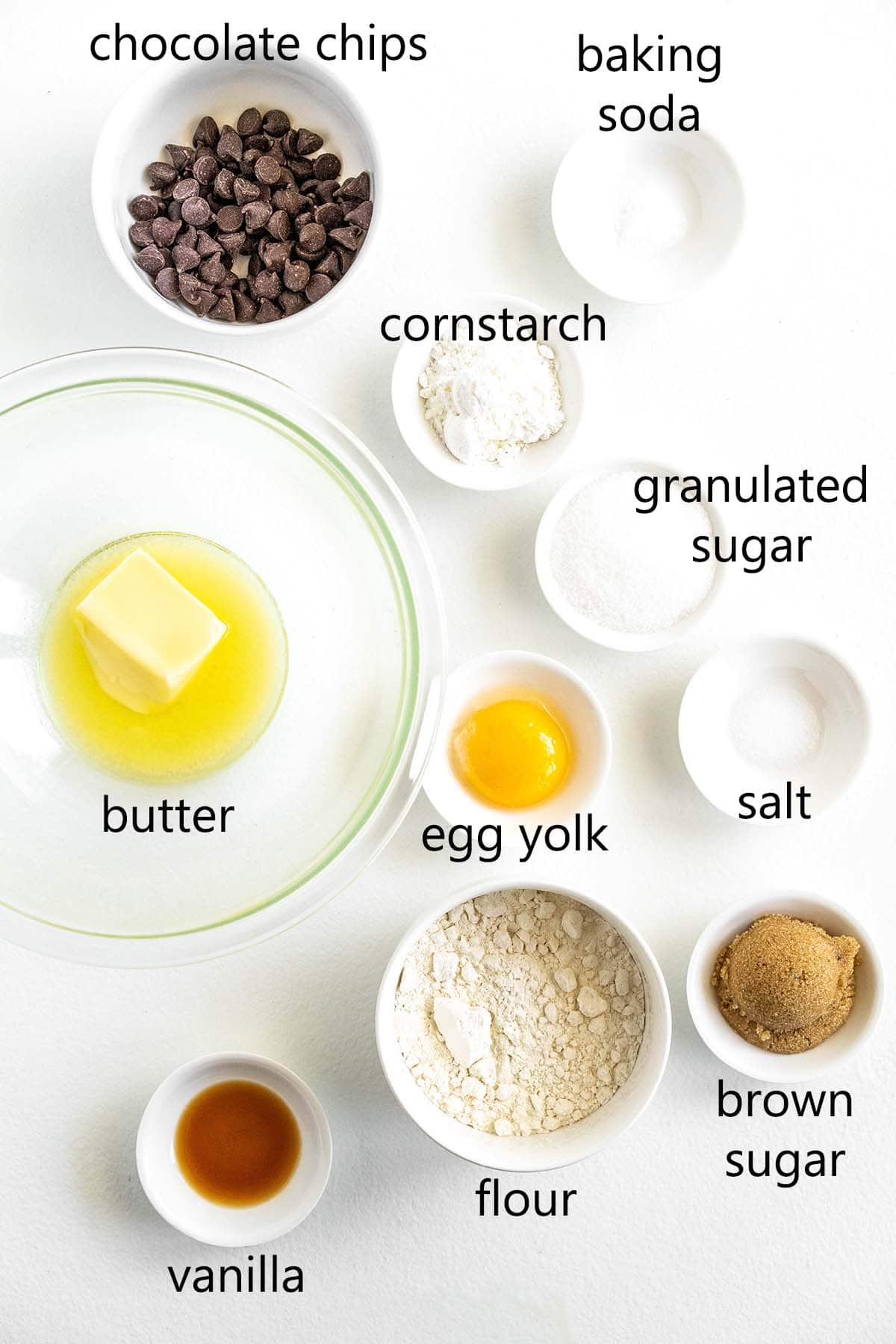 Ingredients for Air Fryer Cookies