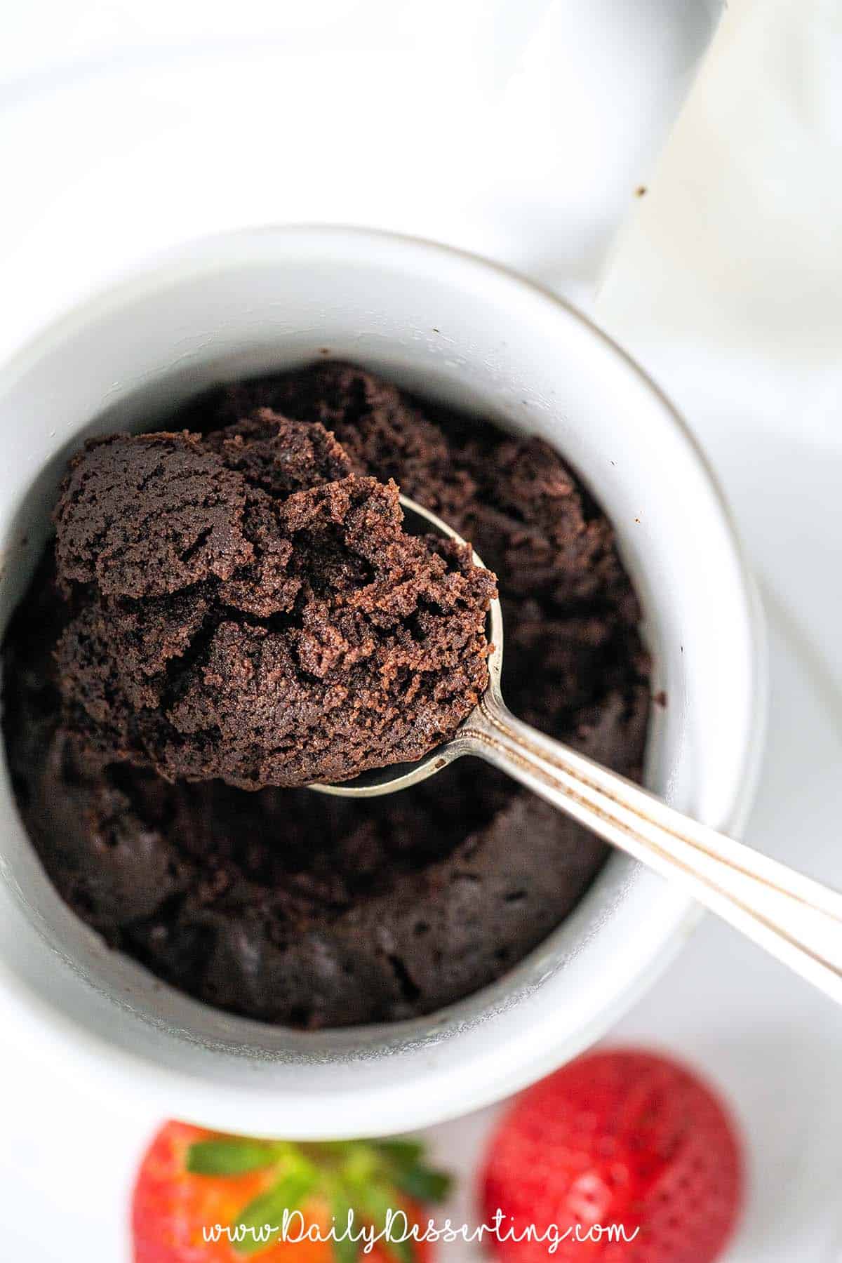 brownie in a mug