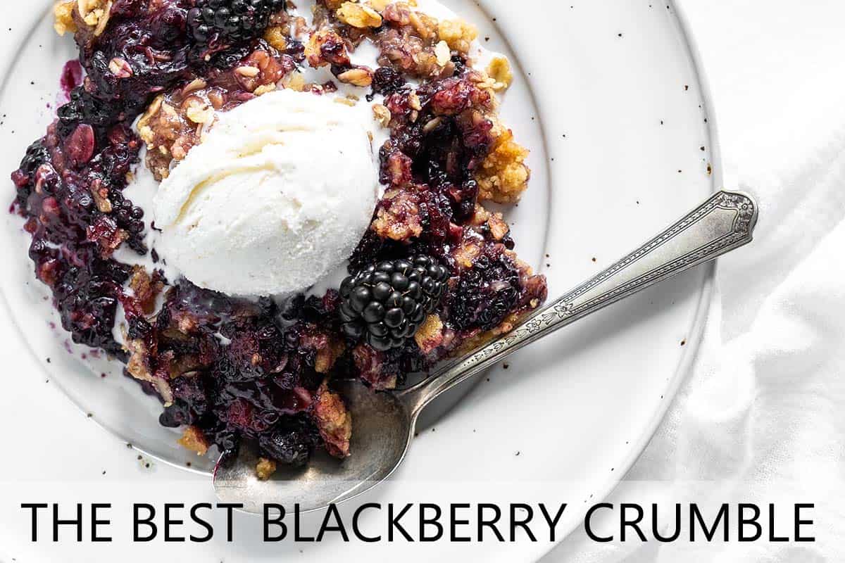 the best blackberry crumble with description