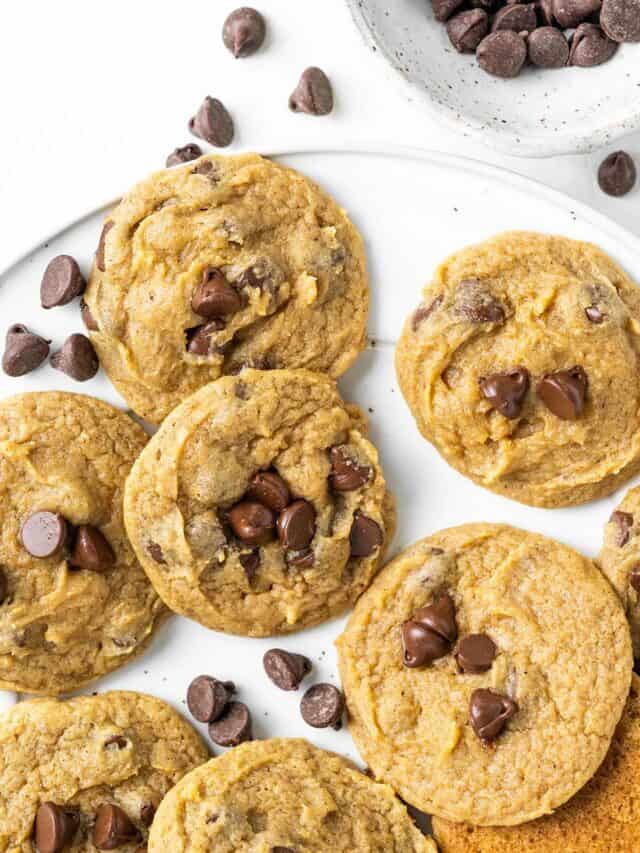 Soft & Chewy Pumpkin Chocolate Chip Cookies