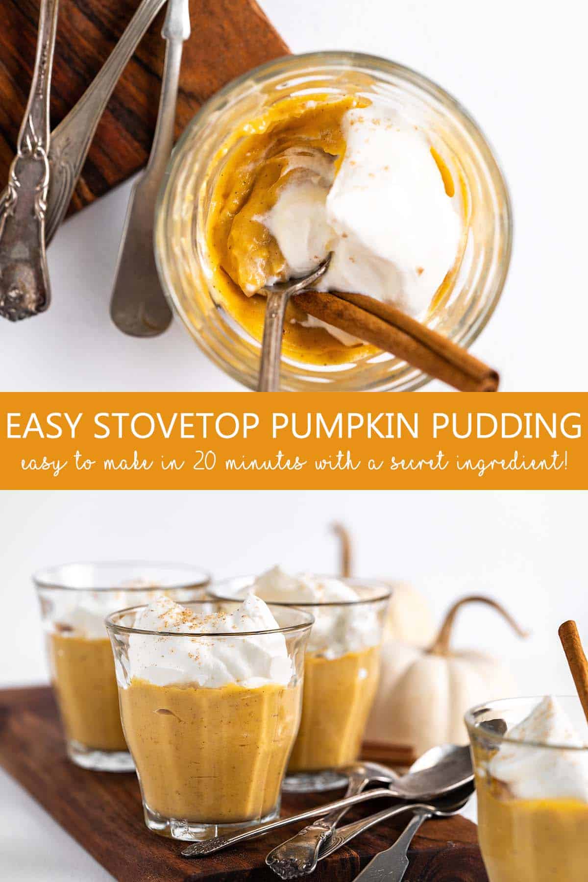 pumpkin pudding recipe pin